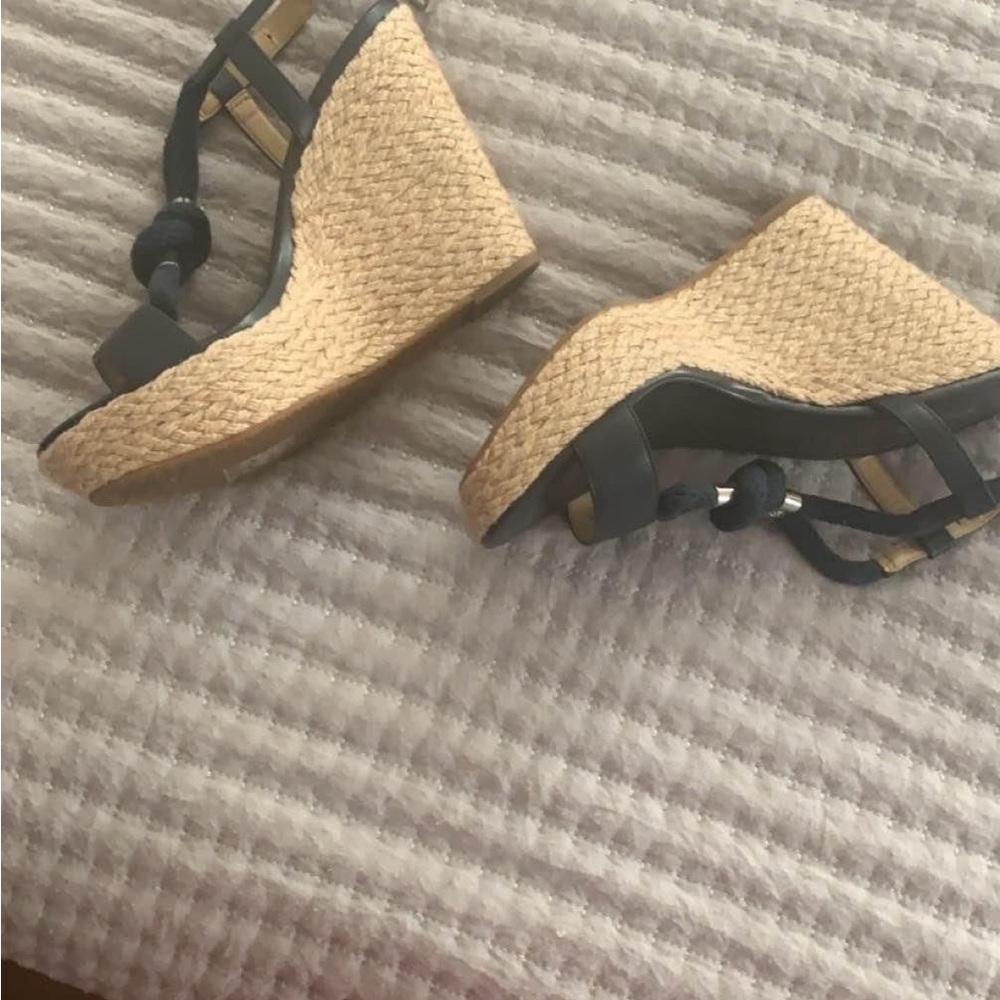 Women’s Michael Kors Blue and Black Stylish Wedge Sandals